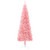 Artificial Half Christmas Tree Pink PVC, Steel 94.5 in A949-344573