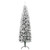 Slim Artificial Half Christmas Tree Green and white PVC, Steel A949-344606