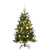 Artificial Hinged Christmas Tree 150 LEDs & Ball Set 59.1" A949-3210460