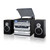 Trexonic 3-Speed Vinyl Turntable  Home Stereo System with CD Player, Double Cassette Player, Blueto D970-TRX-11BS