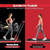 2-in-1 Folding Treadmill with Remote Control and LED Display-Red - Color: Red D681-SP37513RE