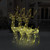  Reindeer Christmas Decoration Set of 3 Warm White Acrylic A949-3154343