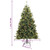  Artificial Hinged Christmas Tree Green PVC Medium Collapsible A949-357702