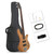 Glarry 44 Inch GIB 5 String H-H Pickup Laurel Wood Fingerboard Electric Bass Guitar with Bag and ot T575-S0671278679