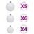  Christmas Tree White PVC 70.9 in Ornaments Fake Christmas Tree A949-3077666