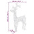  Reindeer Christmas Decoration Set of 2 Cool White Acrylic Large A949-3154336