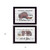 Set Of Two Farm Christmas Black Framed Print Wall Art N270-407078
