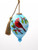 Red Cardinal on Christmas Holly Branches Hand Painted Mouth Blown Glass Ornament N270-477434