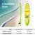Inflatable Stand up Paddle Board iSUP Board Accessories with 3 Fins-S - Size: S D681-SP38211-S