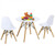 Kid's Modern Dining Table Set with 2 Armless Chairs B593-HW61364-2