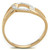 TS362 - Rose Gold + Rhodium 925 Sterling Silver Ring with AAA Grade CZ  in Clear A874-TS362