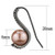 TK2728 - IP Light Black  (IP Gun) Stainless Steel Earrings with Synthetic Pearl in Light Peach A874-TK2728