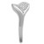 3W726 - Rhodium Brass Ring with AAA Grade CZ  in Clear A874-3W726