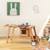 Wooden Play Cart with Sun Proof Umbrella for Toddlers Over 3 Years Old-Brown B593-TP10105color