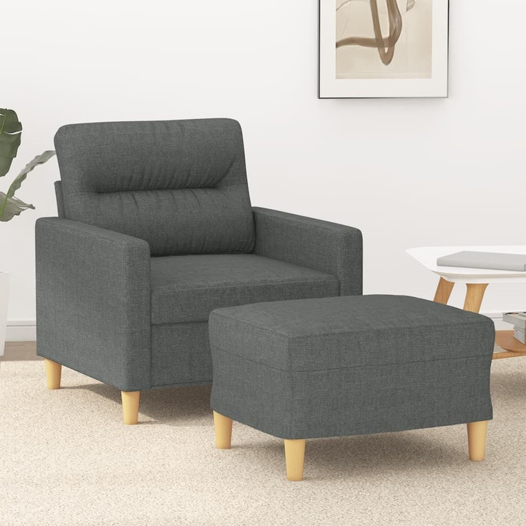 Sofa Chair With Footstool Dark grey A949-3201066