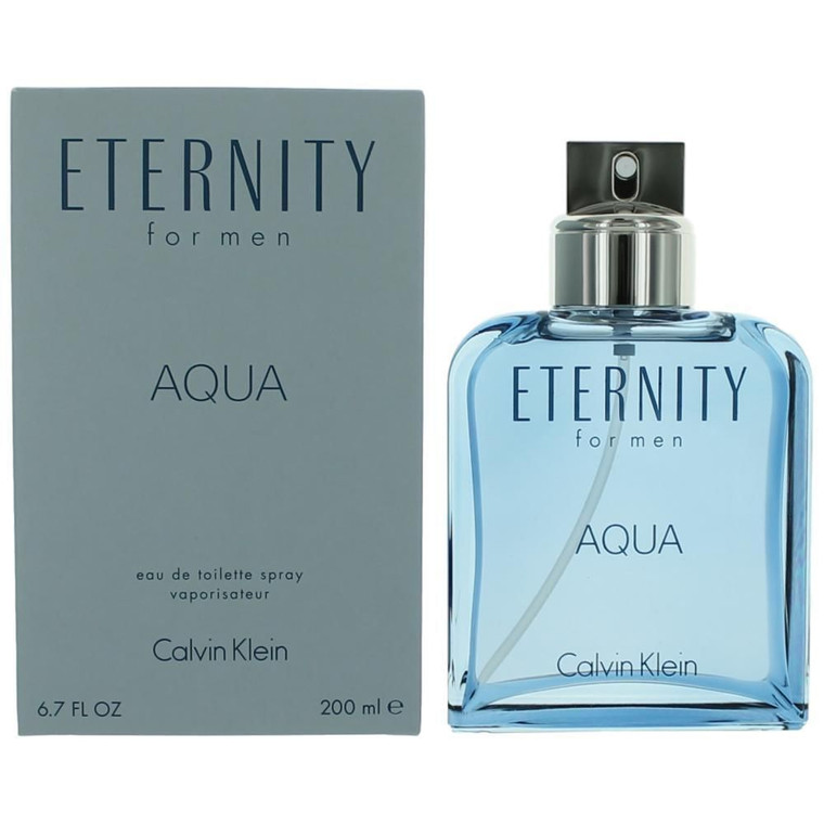 Eternity Aqua by Calvin Klein, 6.7 oz Eau De Toilette Spray for Men R654-ametaq67s