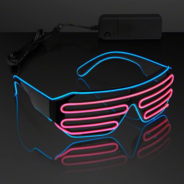 Electro Luminescent Pink and Blue Shutter Shades A706-A1900