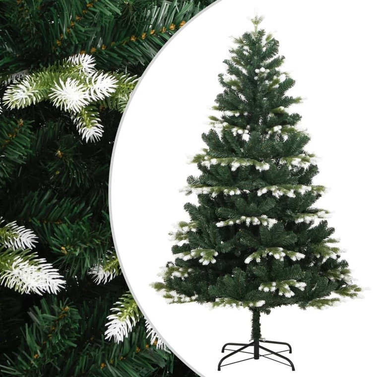 Artificial Hinged Christmas Tree Green and white PVC, PE, Metal A949-356758