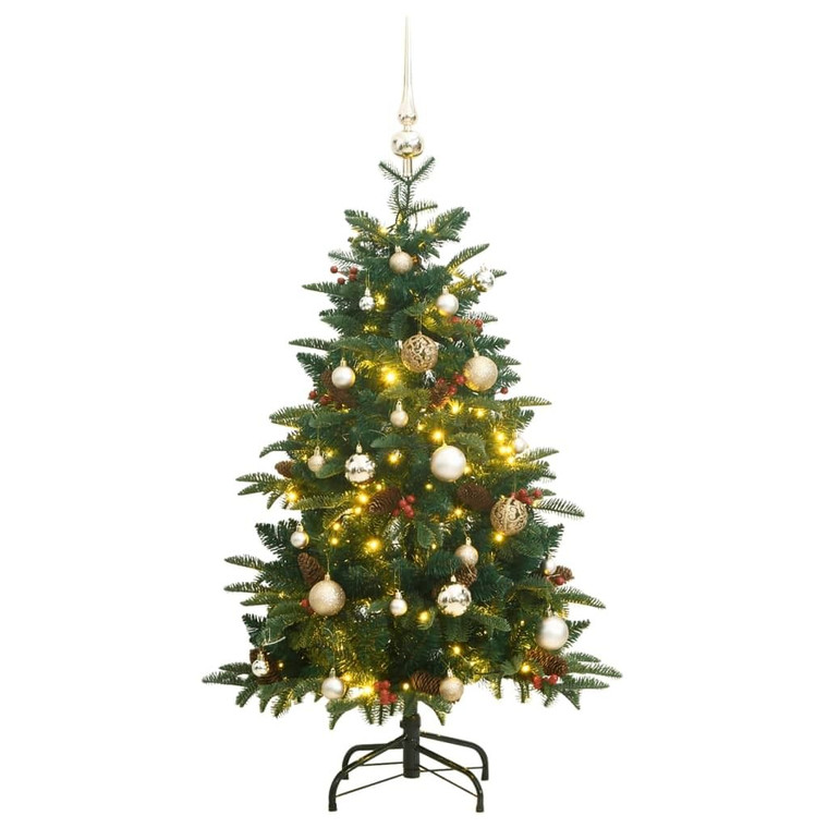 Artificial Hinged Christmas Tree 150 LEDs & Ball Set 59.1" A949-3210460