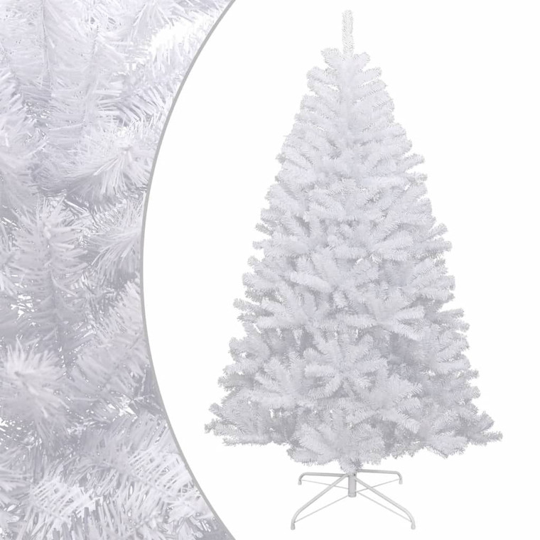  Artificial Hinged Christmas Tree White PVC 70.9 in A949-356774