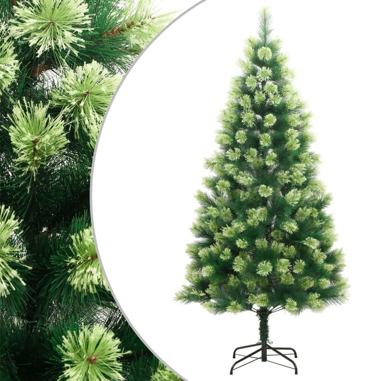  Artificial Hinged Christmas Tree Green PVC 5 ft Collapsible A949-356737