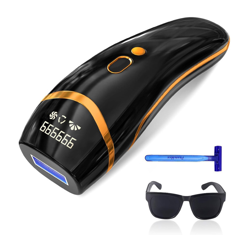 Laser Hair Removal, IPL Hair Removal Permanent for Women and Men, Hair Removal Device 999999 Flashe D970-T17-B