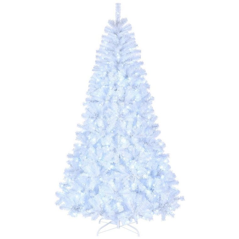 7ft 1346 Branches Automatic Tree Structure PVC Material 500 Lights Cool Color 8 Modes Christmas Tre T575-S0671348373