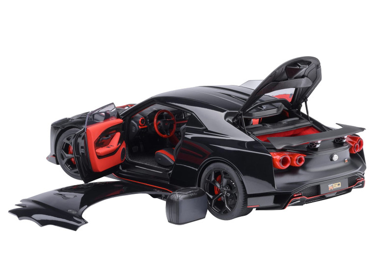 Nissan GT-R50 By ItalDesign Black and Matt Black 1/18 Model Car by Autoart F977-AA77513