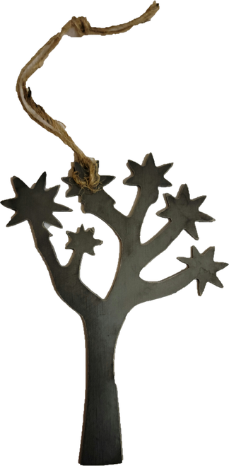Metal Joshua Tree Ornament Bare Metal