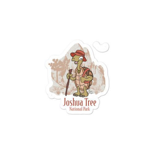 Joshua Tree Tortoise Bubble-free stickers, 3 x 3