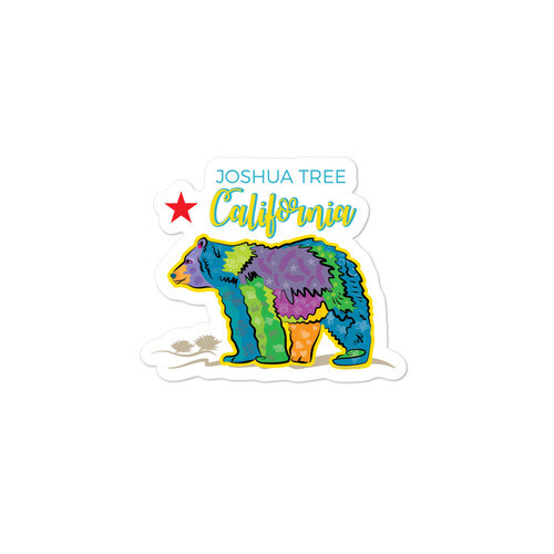 JT California Bear Bubble-free stickers, 3 x 3