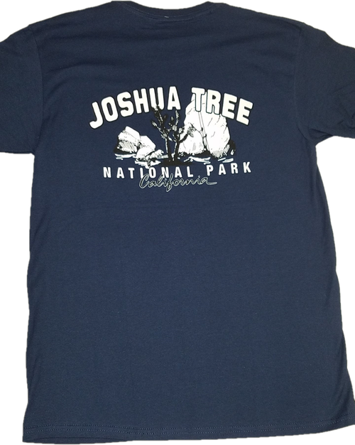 Joshua Tree Men's Shirts Back Print Navy (Back)