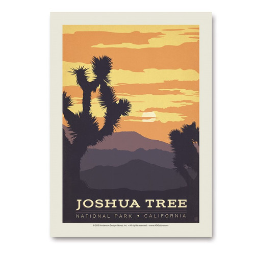 Joshua Tree Vertical Sticker. Made in the USA, our sticker decals are printed on high quality indoor/outdoor vinyl using UV protected inks that will not fade, flake, or chip. 2.75" x 3.87"