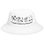 White Bucket Hat Featuring Petroglyphs of Joshua Tree National Park