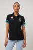 Port Adelaide AFLW S7 Media Polo (Black) - Womens (NO RETURN OR EXCHANGE)