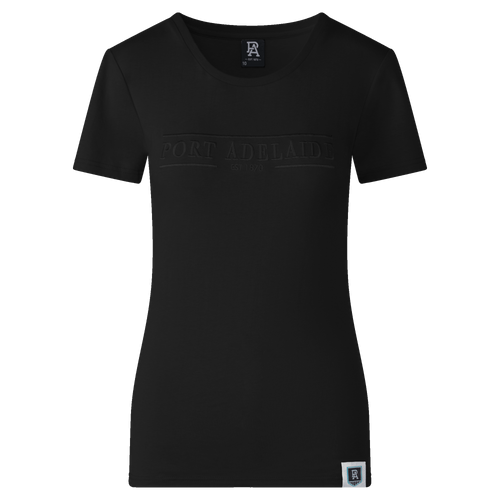 Port Adelaide Womens Premium Tee - Black (NO REFUND OR EXCHANGE)