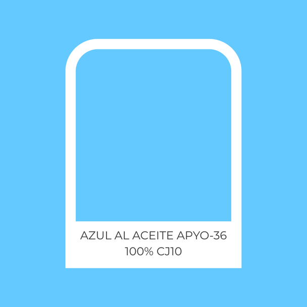 AZUL AL ACEITE APYO-36 100% CJ10