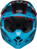 BELL MOTO-9 CARBON FLEX HOUND MATTE/GLOSS CYAN/RED