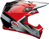 BELL MOTO-9 CARBON FLEX HOUND MATTE/GLOSS RED/WHITE/BLACK