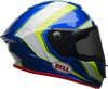 BELL RACE STAR FLEX SECTOR GLOSS WHITE/HI-VIZ GREEN/BLUE