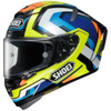Shoei X-Fourteen Brink Helmet Yellow/Silver/Blue - MotoDirect.com