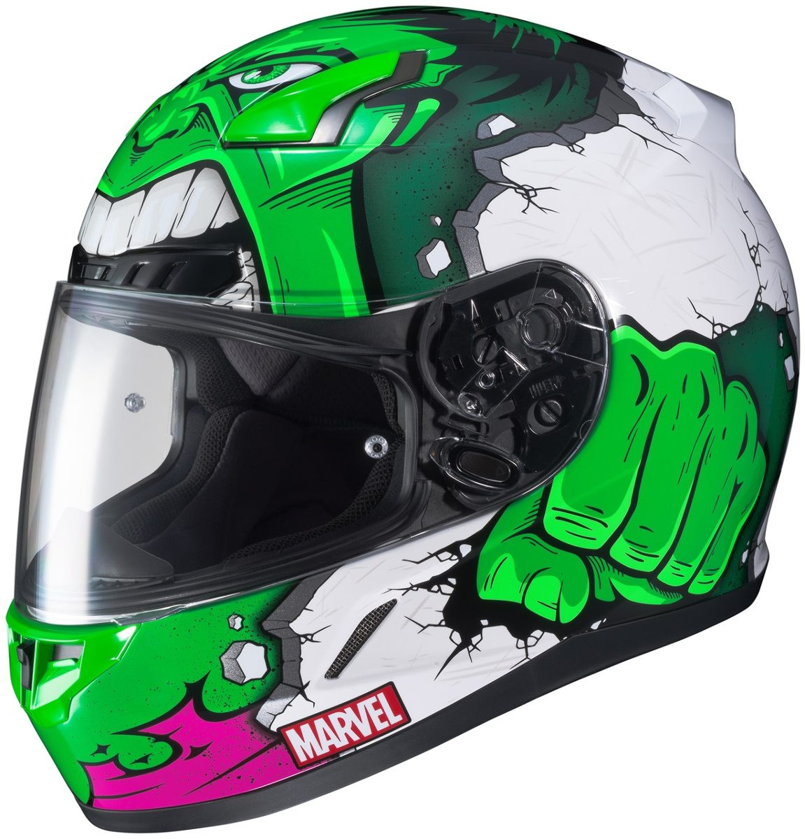 HJC CL-17 ヘルメット　marvel hulk XXL HJC CL-17 Marvel Hulk MC-4 - MotoDirect.com