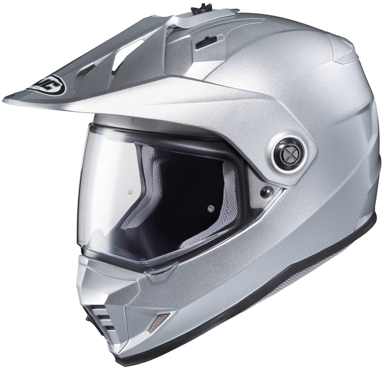 HJC DS-X1 フルフェイスヘルメット Mサイズ シルバー HJC DS-X1 Metallic Silver - MotoDirect.com
