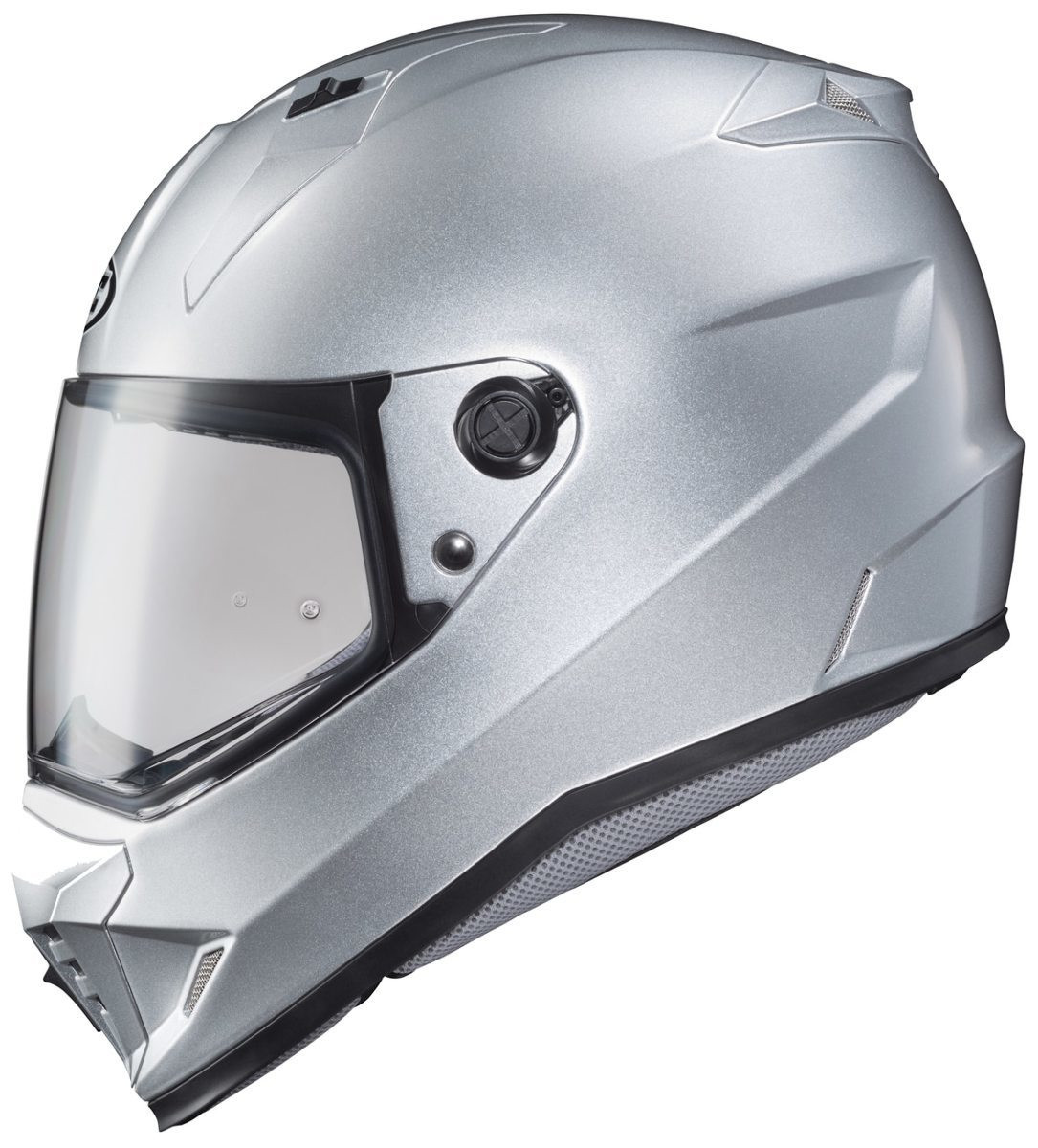 HJC DS-X1 フルフェイスヘルメット Mサイズ シルバー HJC DS-X1 Metallic Silver - MotoDirect.com