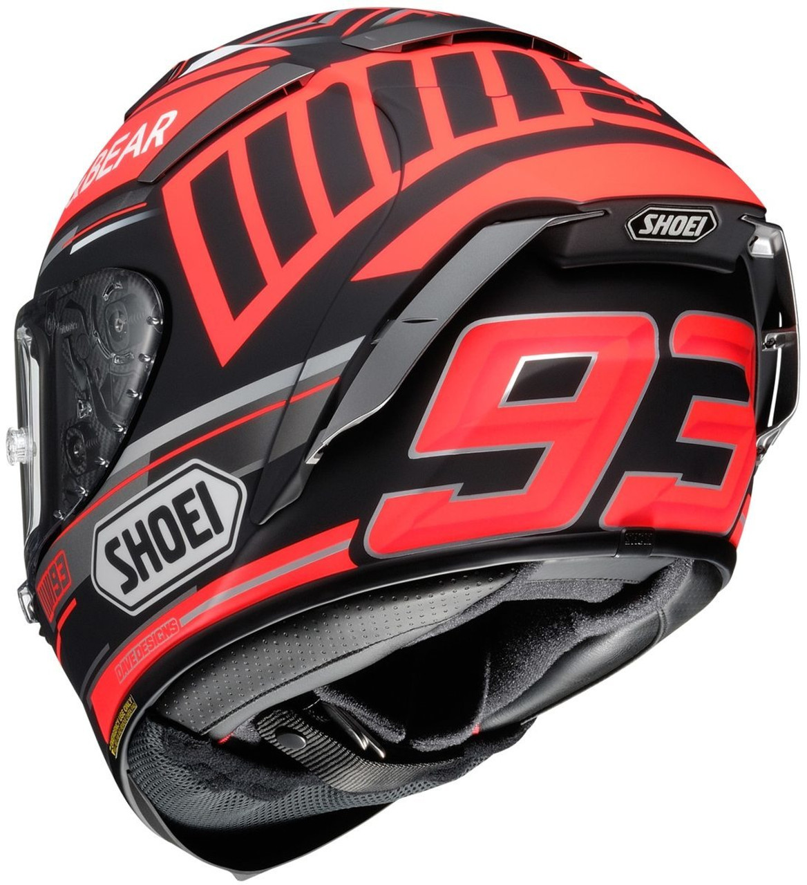 Shoei X-Fourteen Marquez Black Concept Helmet - MotoDirect.com