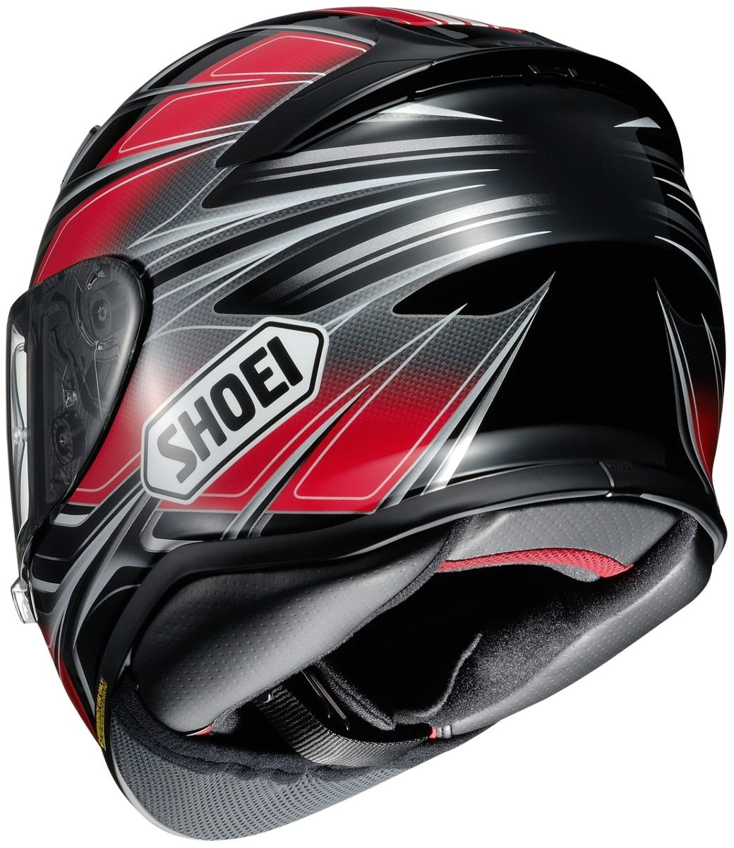 Shoei RF-1200 Rumpus Helmet Red/Black - MotoDirect.com