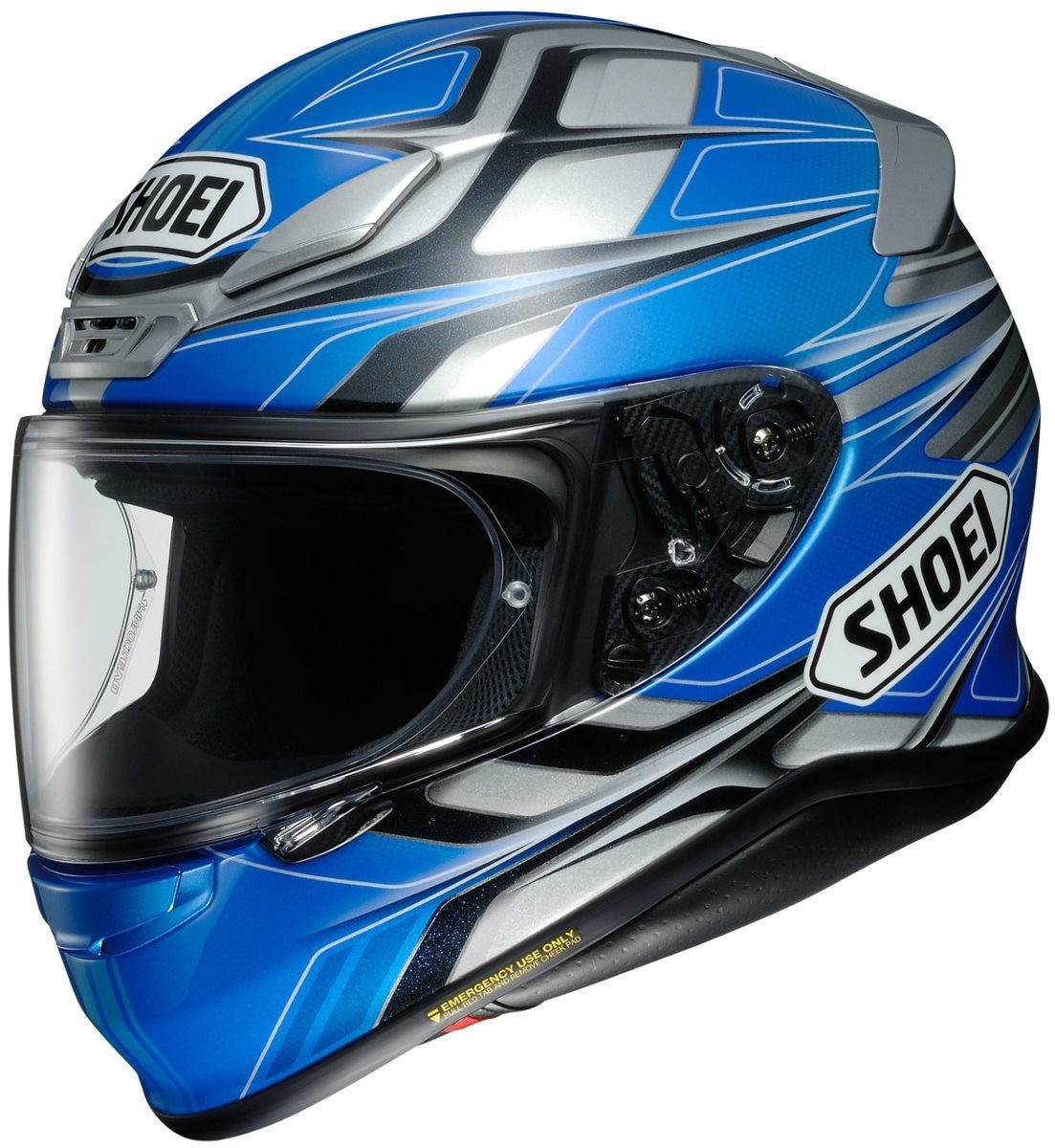 Shoei RF-1200 Rumpus Helmet Blue/Grey - MotoDirect.com