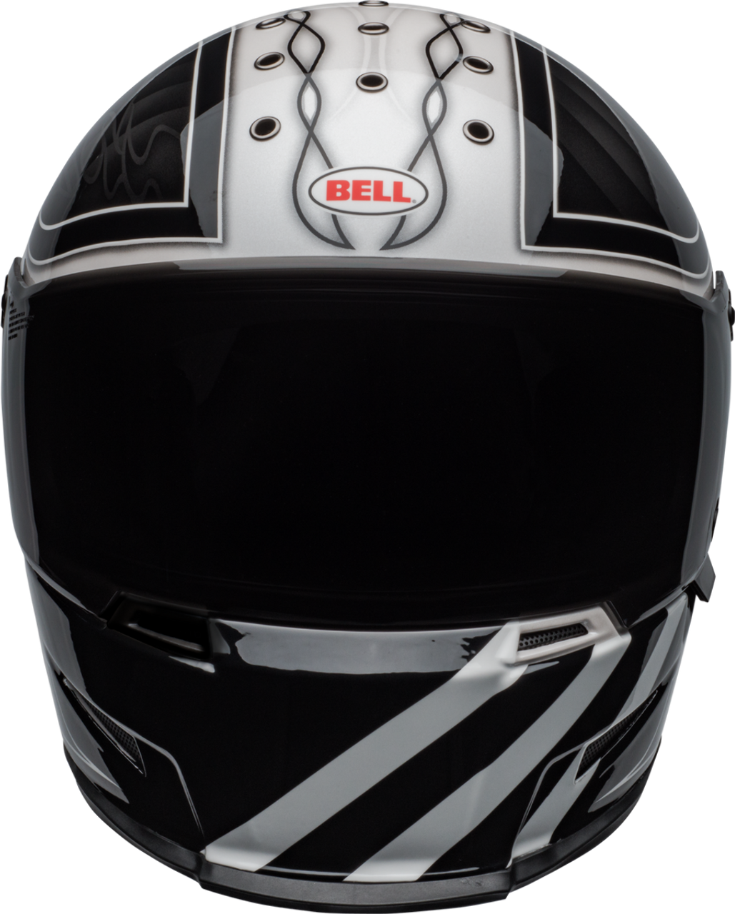 BELL ELIMINATOR OUTLAW GLOSS BLACK/WHITE