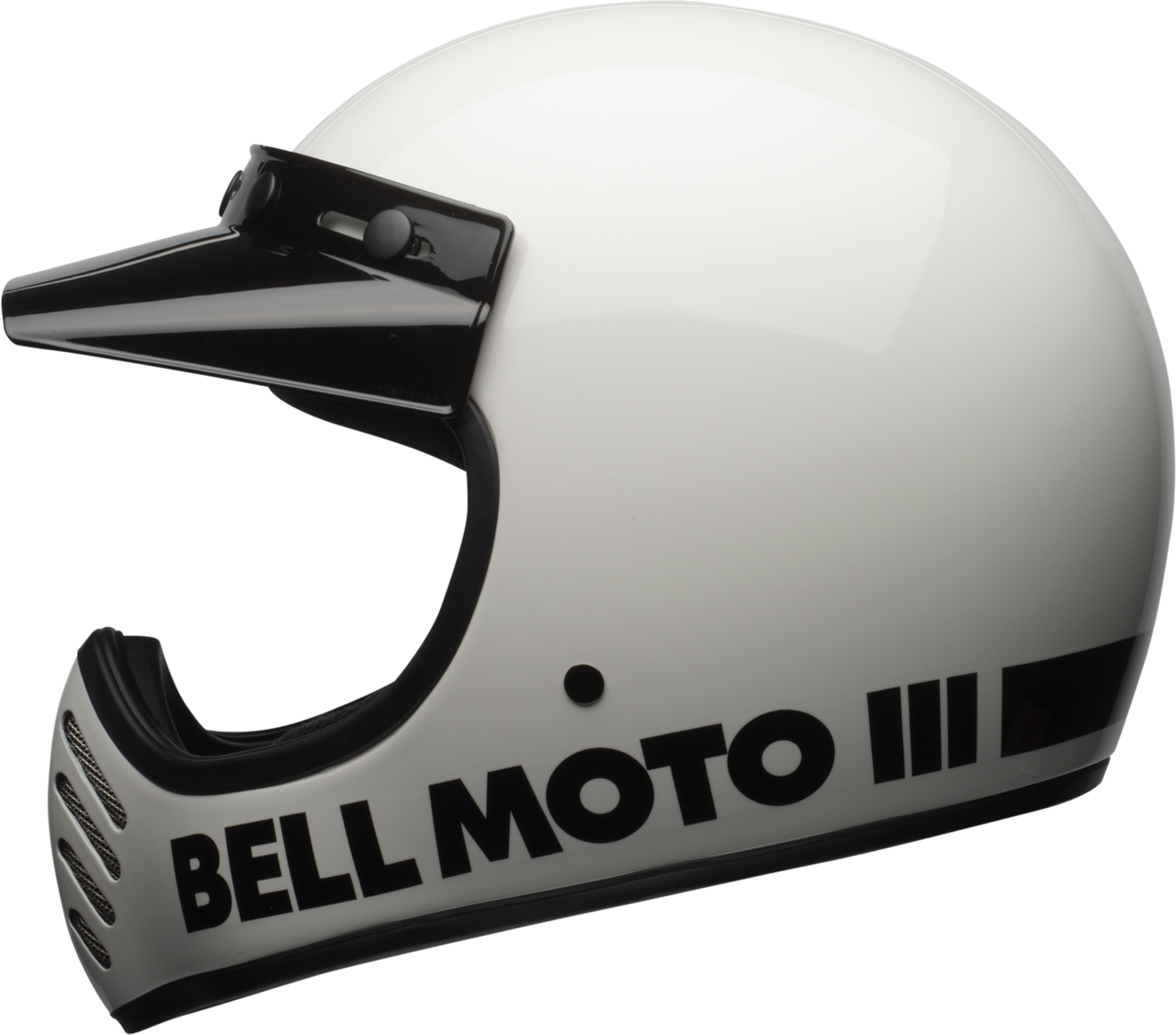 BELL MOTO-3 GLOSS WHITE CLASSIC