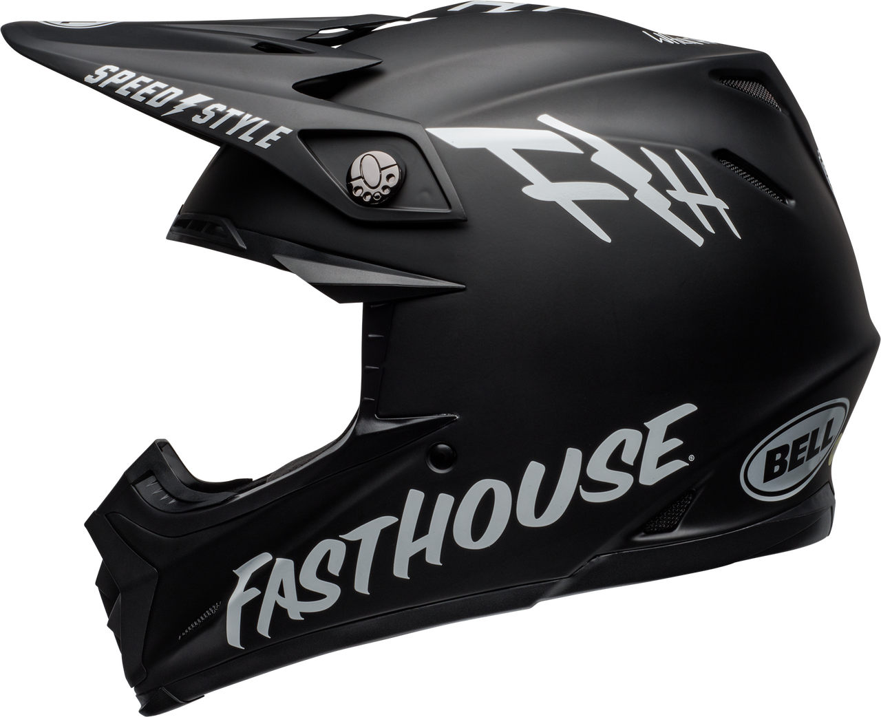 BELL MOTO-9 MIPS FASTHOUSE MATTE BLACK/WHITE